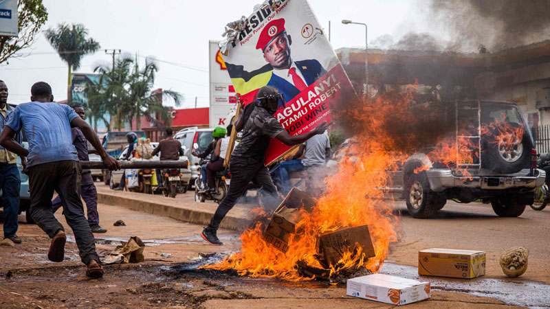 UGANDA: VIOLENT OPPOSITION PROTESTS UNLIKELY TO DERAIL INCUMBENT’S RE-ELECTION BID