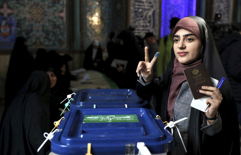 IRAN: HARDLINERS ARE SET TO RETAIN THEIR CONTROL IN JUNE ELECTIONS
